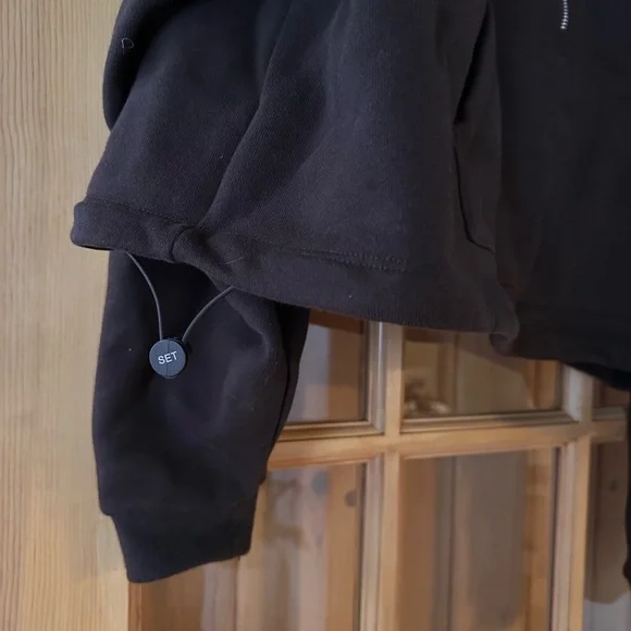 Set Active | heavyweight cropped half zip hoodie - Picture 5 of 5